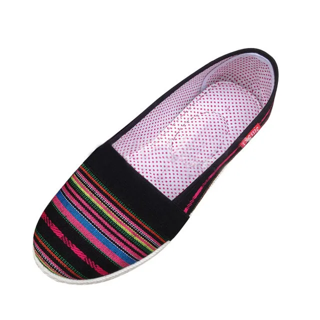 Stripe Loafers Shoes