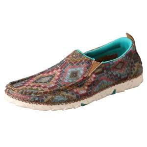 Twisted X Women's Turquoise Aztec Slip-On Zero X Shoe