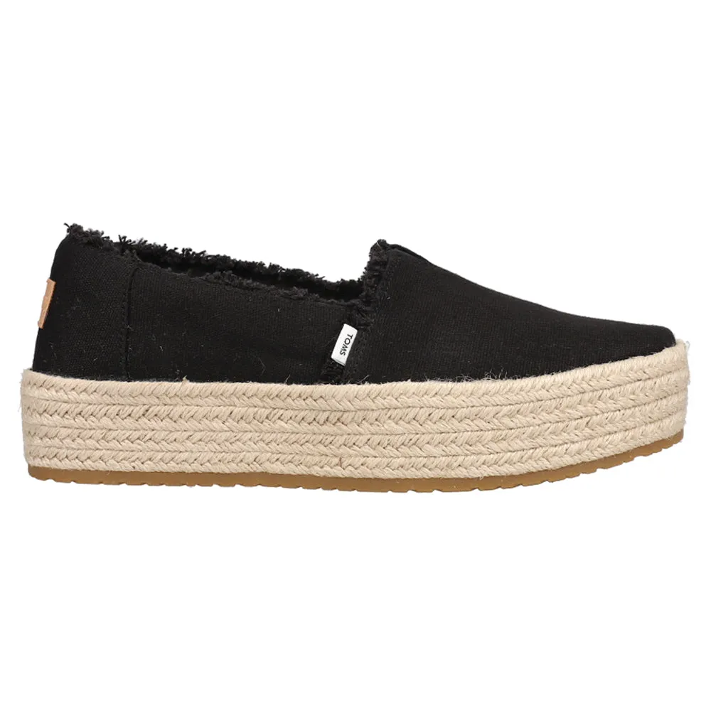 Valencia Platform Espadrille Slip On Flats